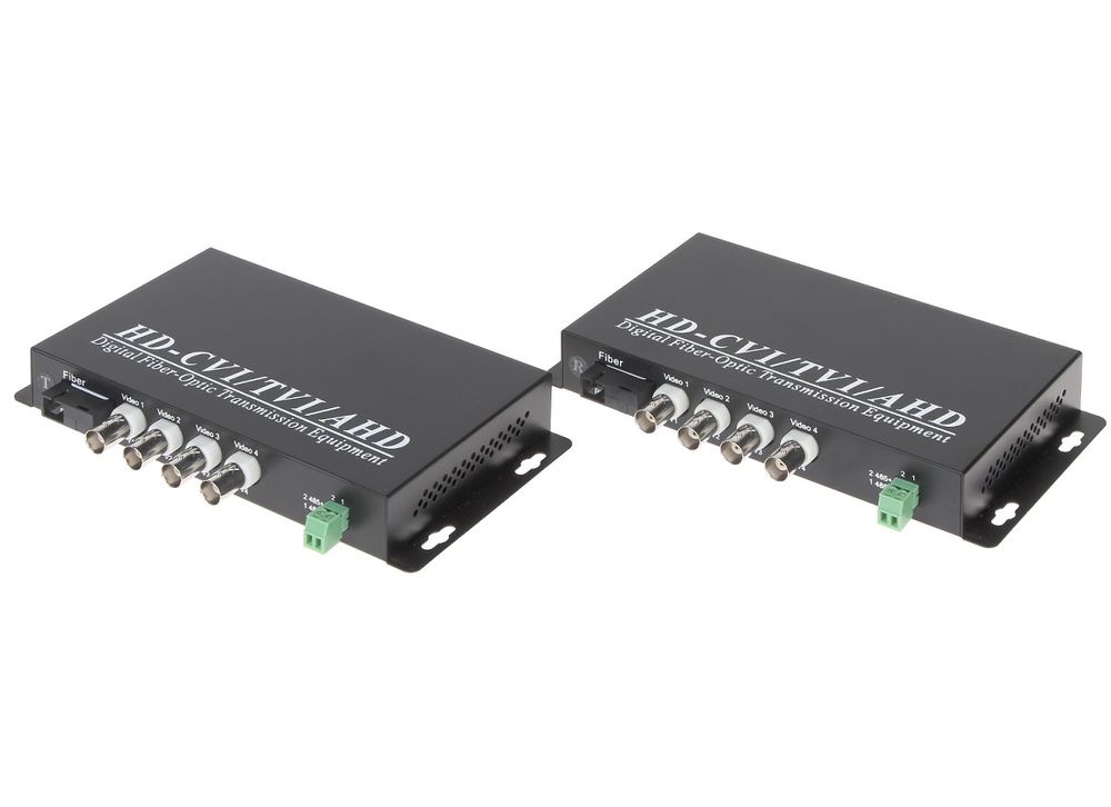 Media convertor SM conector, SC 20KM, 4x VIDEO + RS-485, OVH-4D/SC
