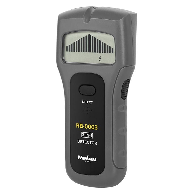 Detector metal, lemn, tensiune, 3 in 1, Rebel MIE-RB-0003