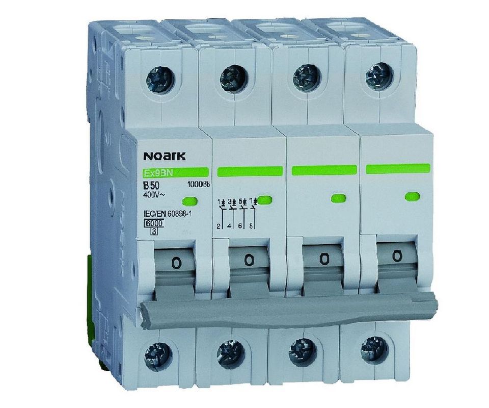 Mini intrerupator automat, Ex9Bn, 2P, 20A, curba B, 6kA, Noark, 100084