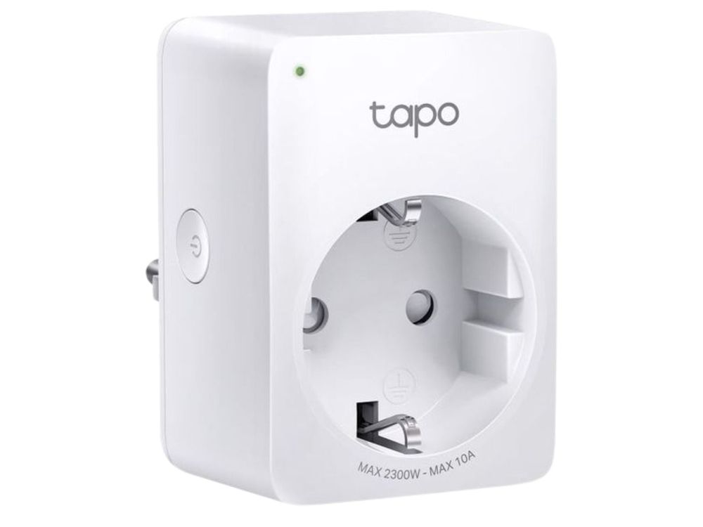 Mini priza smart Wi-Fi 2.4GHz, TP-Link Tapo P100M, compatibila Matter, control vocal, programare, 2300W, 10A