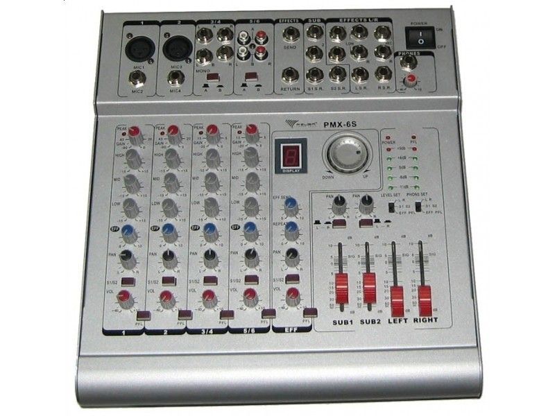 Mixer amplificator 2x210W, 6 canale, MIK0044