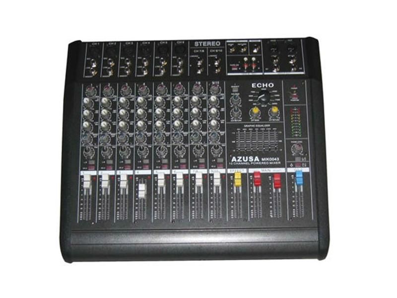 Mixer cu amplificator 2 x 250W 10 canale, MIK0043