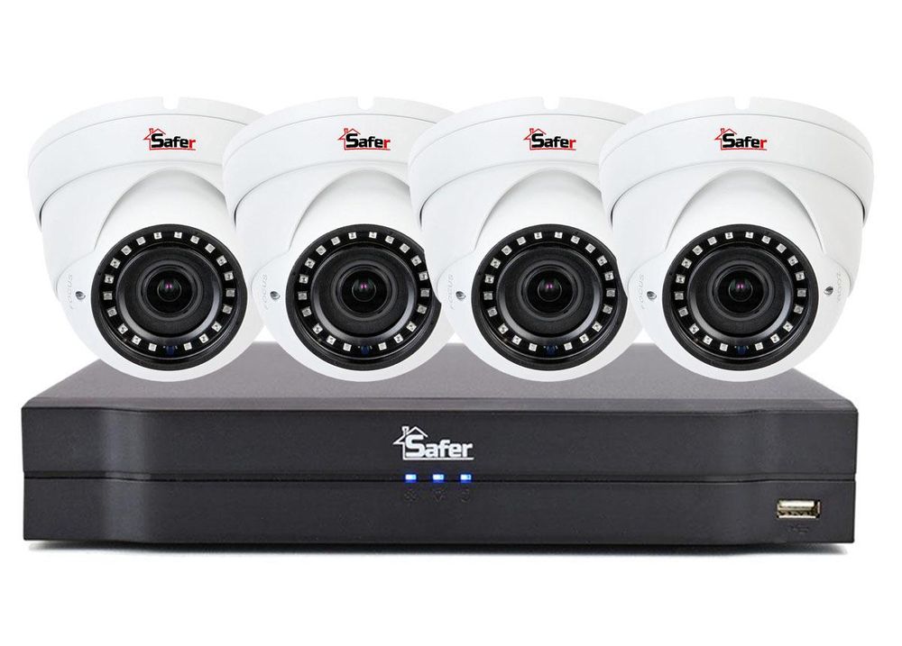 Sistem supraveghere interior 4 camere, rezolutie 2K, lentila varifocala 2.8-12mm, IR 30 M