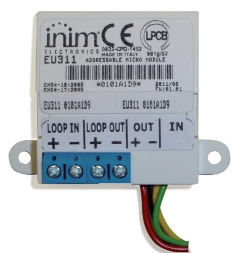 Modul adresabil cu o intrare / o iesire supervizata protocol Enea Inim EU311
