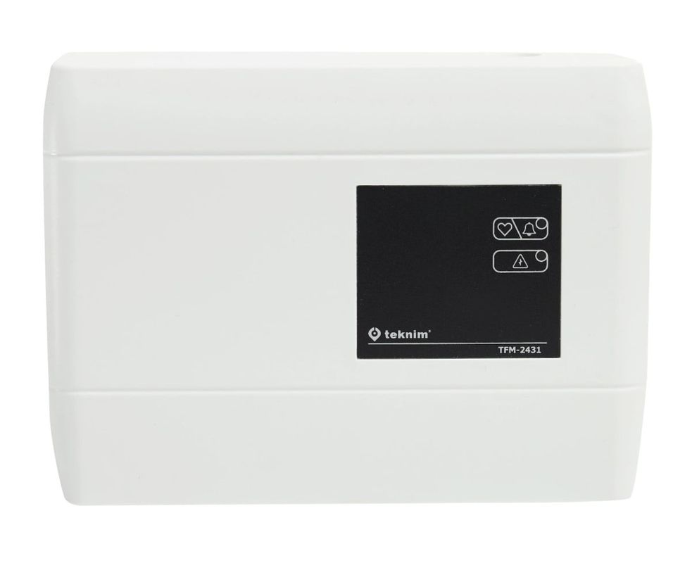 Modul adresabil Teknim TFM-2431, 1 intrare, 2 iesiri paralele, protectie scurtcircuit