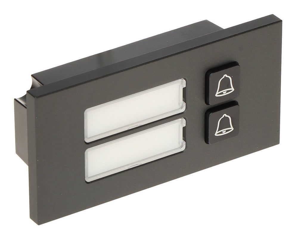 Modul videointerfon Dahua, 2 familii, IP66, IK07, aluminiu, grafit, VTO4202FB-MB2