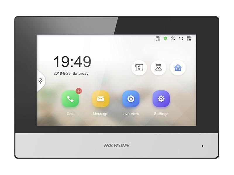 [RESIGILAT] Monitor 7" inch TCP/IP cu Touch Screen Hikvision DS-KH6320-TE1, cablat, 128 Mb memorie, PoE DS-KH6320-TE1-R