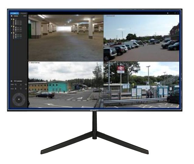 Monitor LED Dahua LM24-B200 23.8'' Full HD Edge-to-edge, unghi extra larg, consum redus, HDMI/VGA