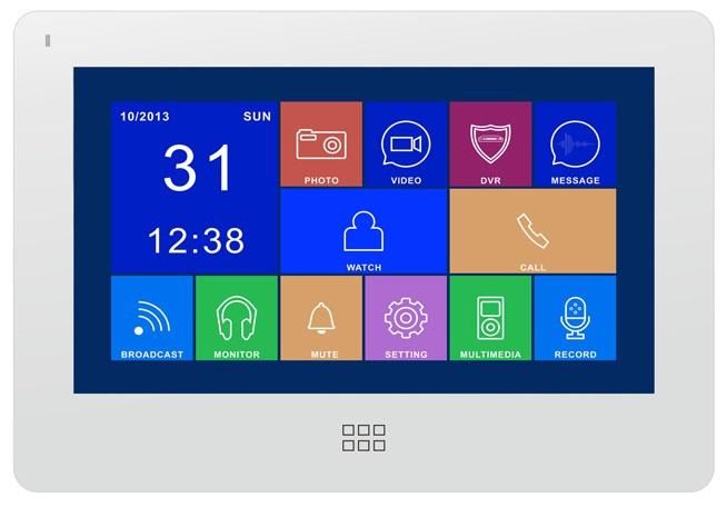 Monitor interior 7" Touch Screen design premium stocare microSD SAFER