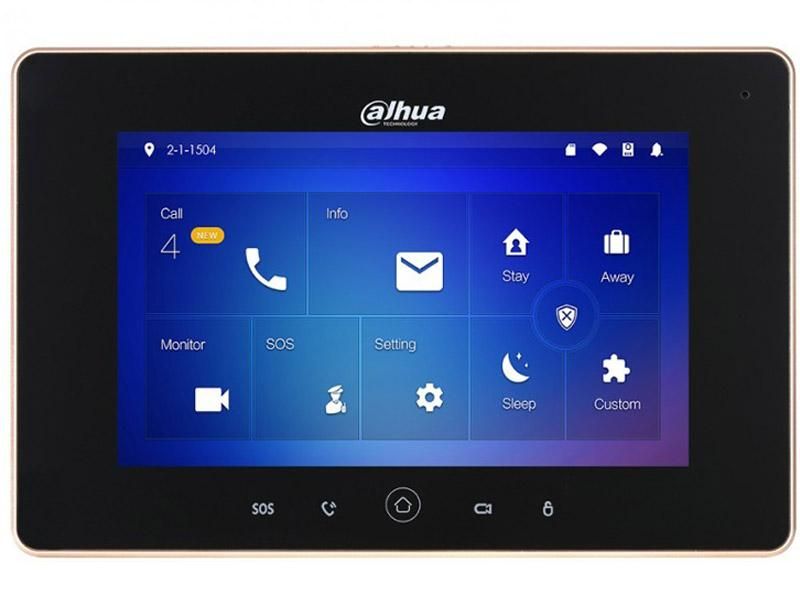 Monitor suplimentar 7 Inch, negru, pentru videointerfon DAHUA