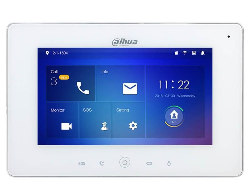 Monitor suplimentar 7 Inch pentru videointerfon, DAHUA, DHI-VTH5221DW