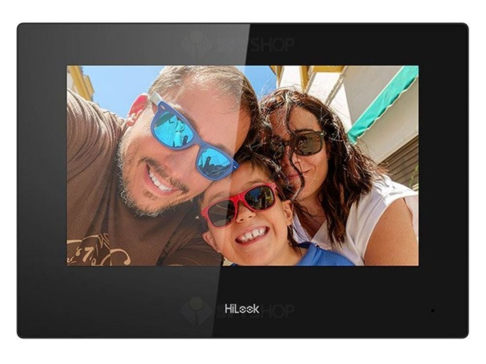 Monitor videointerfon IP interior HiLook VI-H460W, ecran tactil 7 inch, 1024x600, Wi-Fi 2.4 GHz, PoE, Hik-Connect, slot SD 128 GB