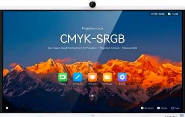 Tabla interactiva cu touch screen 4K UHD Huawei IdeaHub S2 HU55150651, diagonala 75 inch (190.5cm), Wi-Fi 6, camera 4K, HDMI, USB