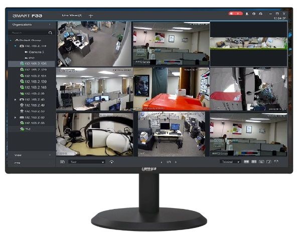 Monitor pentru supraveghere cu LED, FULL HD 1920x1080, diagonala 24'' (60.9 cm), 1xVGA, 1xHDMI, Dahua LM24-A200