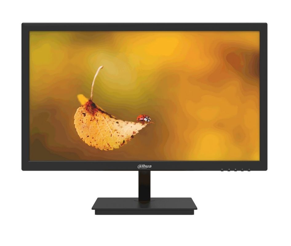 Monitor pentru supraveghere HD 1600x900, diagonala 19.5" inci (49.50cm), 12V, 1xHDMI, 1xVGA, Dahua, LM19-L200