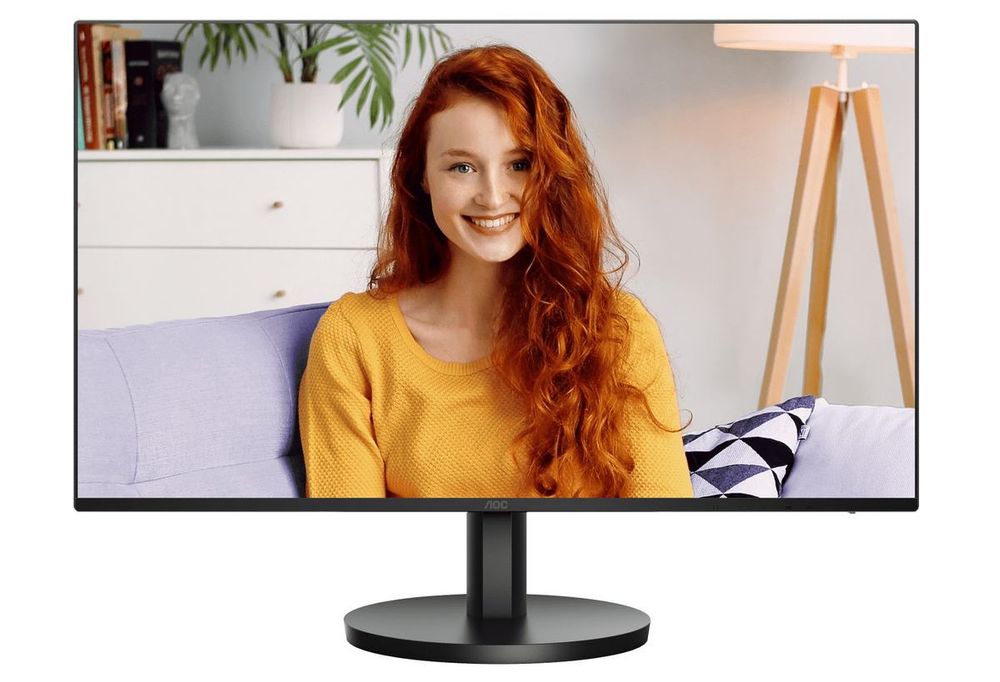Monitor Full HD AOC 24B3HA2, diagonala 23.8 inch (60.45cm), 2 difuzoare, 1x VGA, 1x HDMI