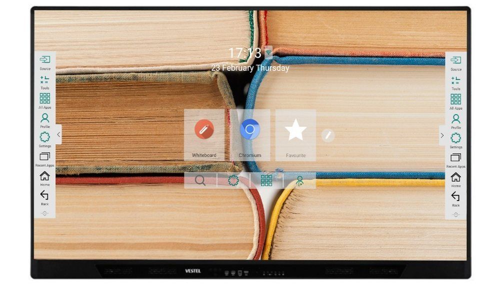 Monitor interactiv 4K UHD, diagonala 86" (218.44cm), Wi-Fi 5, 2x difuzor, HDMI, VGA, USB, RS232, Vestel IFX86