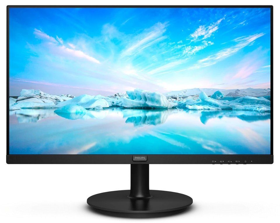 Monitor LCD Full HD Philips 271V8LAB/00, diagonala 27 inch, unghi vizualizare 178 grade, 2x difuzor, HDMI, VGA