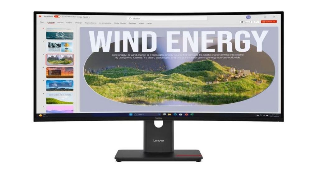Monitor Lenovo ThinkVision T34WD-40/64AEGAT1EU, 34 inch, WQHD, panel VA, 4 ms, suport ergonomic, VESA 100x 100mm