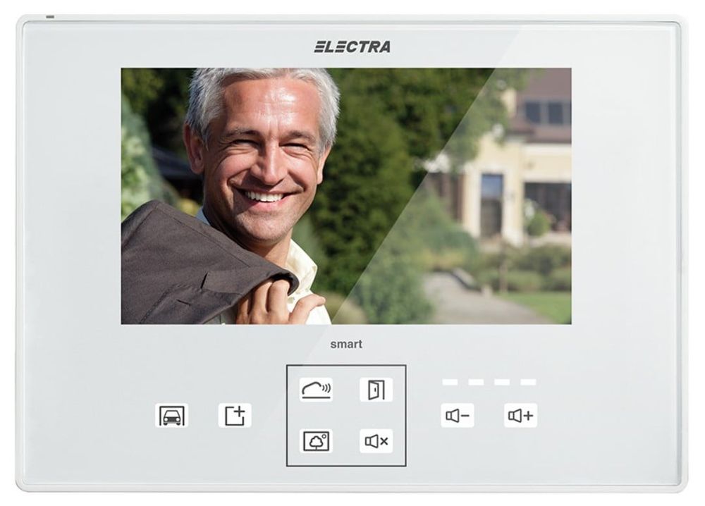Monitor videointerfon Electra VTM.7S083.ELWTL, ecran 7 inch, 4 nivele volum, tastatura touch, carcasa ABS