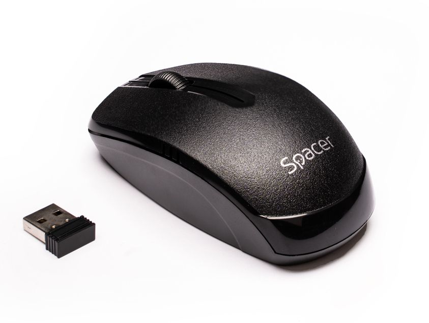 MOUSE Spacer, Wireless 2.4GHz, Negru, SPMO-161