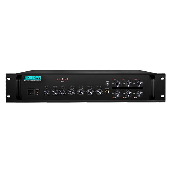 Amplificator cu mixer 350W, 100V, impedanta 4-16 ohmn, 6 canale, 3 AUX, 2 MIC, MP1010P