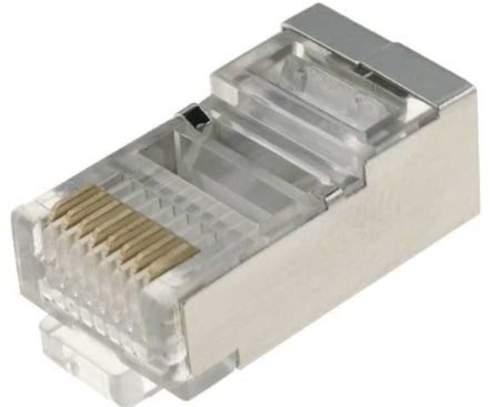 Mufa RJ45 UTP / FTP, 8 pini, cu ecranaj metalic, CAT5E, TEL0005A