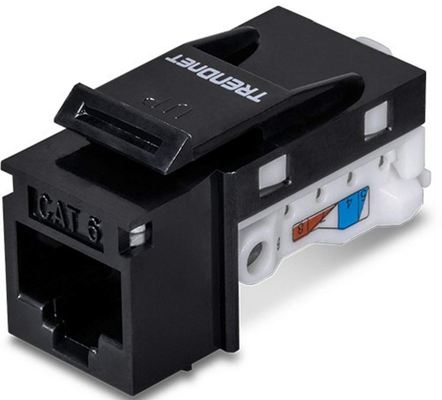 Mufa Keystone Trendnet Cat6, 10 Gbps, neagra, TC-K25C6BK