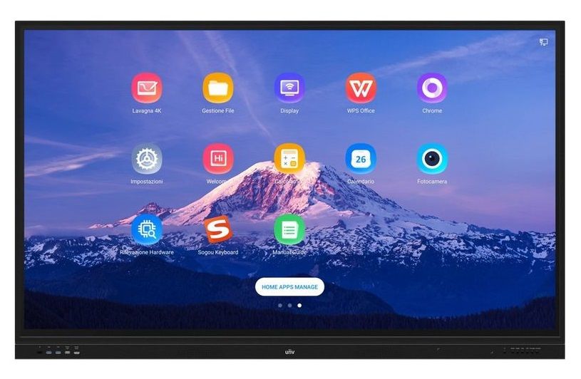 Monitor 4K DLED, diagonala 75" (190.5 cm), cu IR, intrari 3xHDMI, 4 xUSB, 1xVGA, 1xAudio, 1xAV, Uniview MW3575-T-A