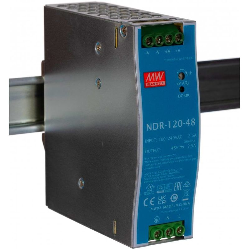 Sursa de alimentare Mean Well NDR-120-48, 48V, 2.5A, 120W, sina DIN
