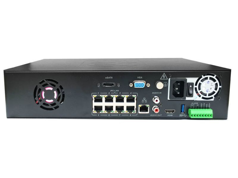 Nvr 16 canale Hanbang 5MP, 2HDD, POE, 200Mbps, HB-NVR2216E-P