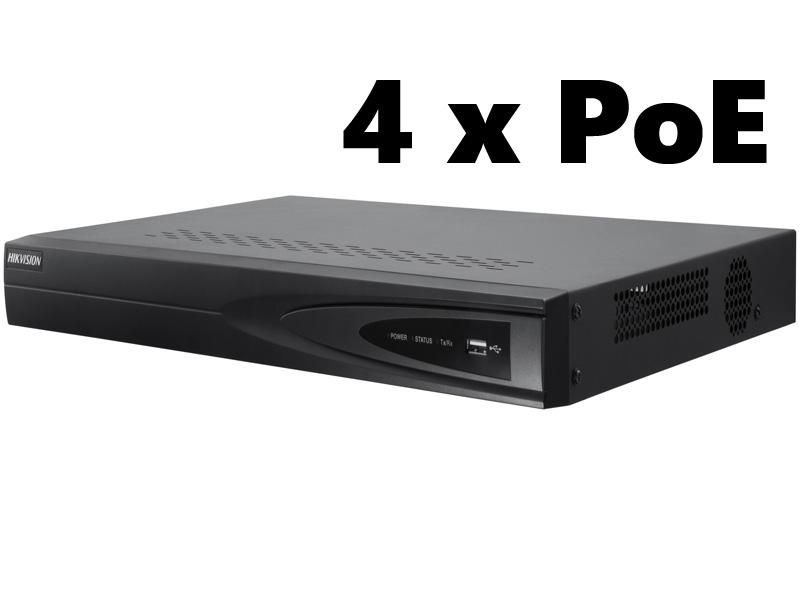 NVR 4 canale rezolutie 6MP Hikvision DS-7604NI-E1/4P/A
