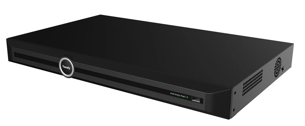 NVR 40 canale profesional Tiandy TC-R3240-IBNHV4.1, 2 HDD, rezolutie 16MP, latime banda 400Mbps, functii AI, suport HDD 10TB