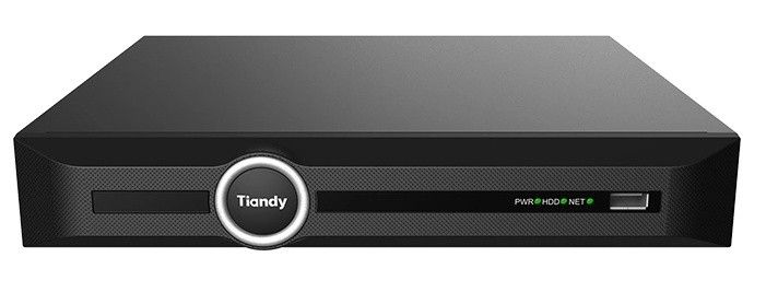 NVR supraveghere 10 canale Tiandy TC-R3110 48HA, 10 canale, AI, 1 HDD, PoE, 16MP, latime banda 100Mbps