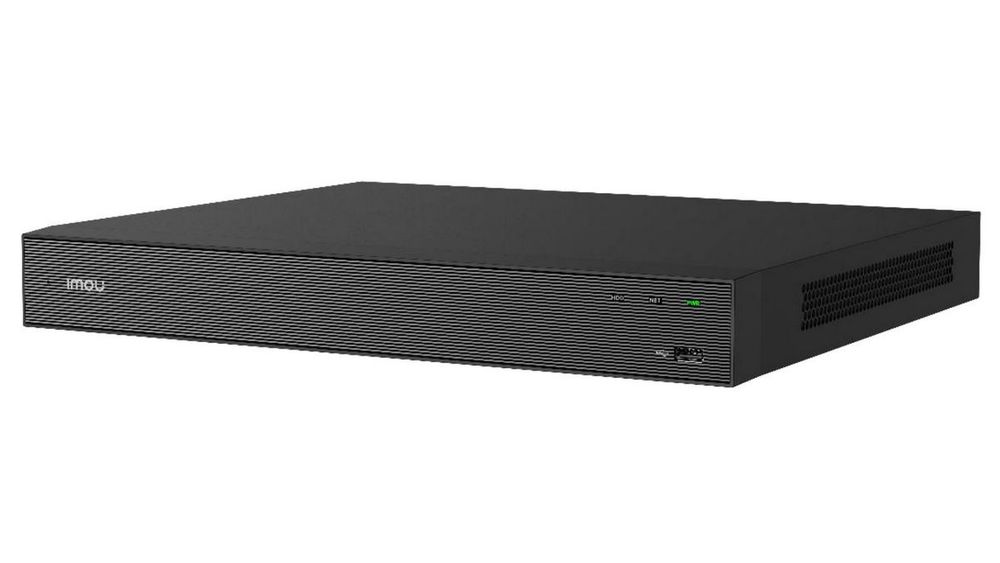 NVR 36 canale Imou NVR-N236P16-8A0E-P, 16 porturi PoE, 8 MP, H.265, 320 Mbps, HDMI 4K, 2xSATA 16 TB, 2x USB, microfon, difuzor, ONVIF