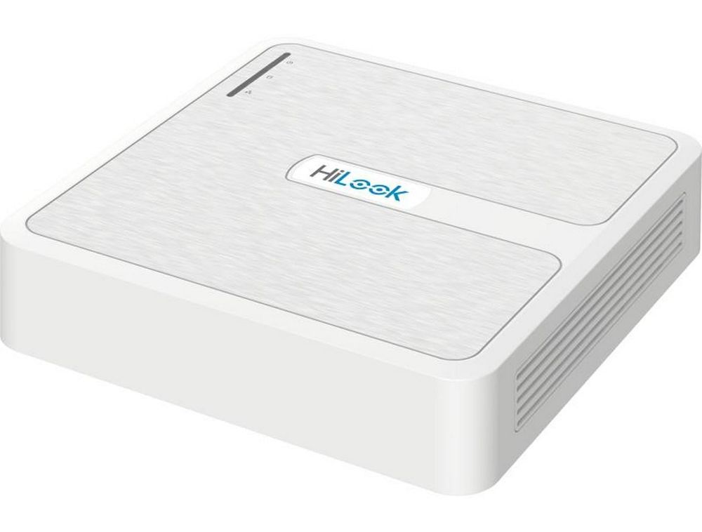 NVR 4 canale Hikvision HiLook NVR-104H-D/4P(D), pana la 6MP, 4x PoE, latime banda 60 Mbps, 1 port SATA