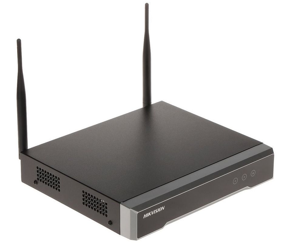 NVR 4 canale wireless, 4 MP, bandwidth 50 Mbps, Hikvision, DS-7104NI-K1/W/MC