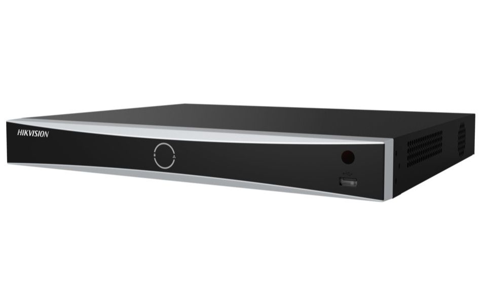 NVR 8 canale, 12MP 4K, recunoastere faciala, 8xPoE, AcuSense, protectie perimetru, Hikvision DS-7608NXI-I2/8P/S