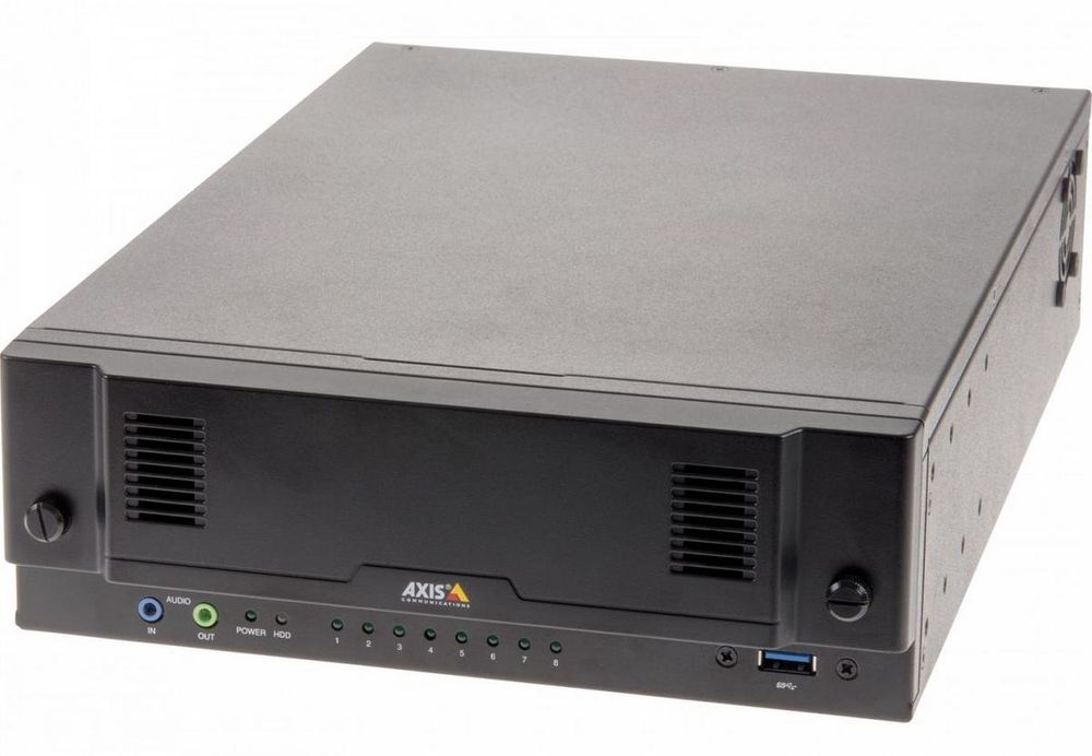 NVR de tip Server Video AXIS S2208, 8 canale PoE, 4K, 2 porturi HDD