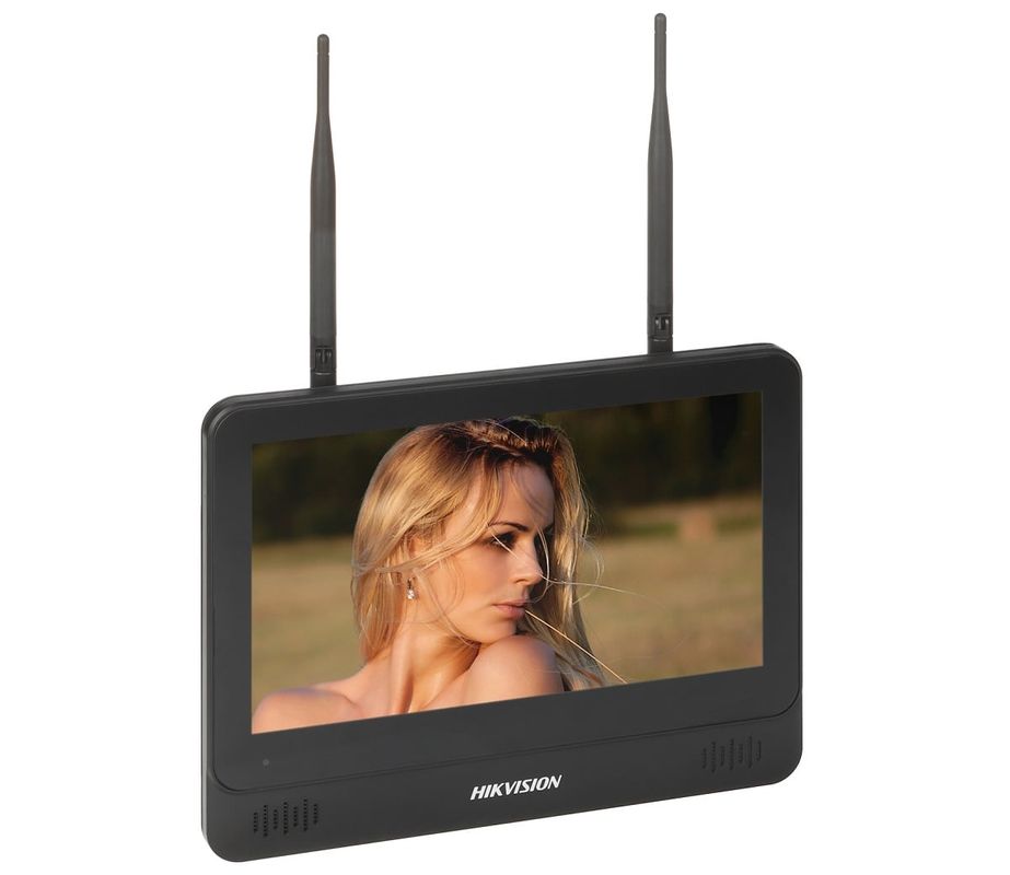 NVR wireless cu monitor inclus de 11.6" Hikvision DS-7608NI-L1/W, 8 canale, rezolutie 6MP, 60 Mbps, 2 antene Wi-Fi