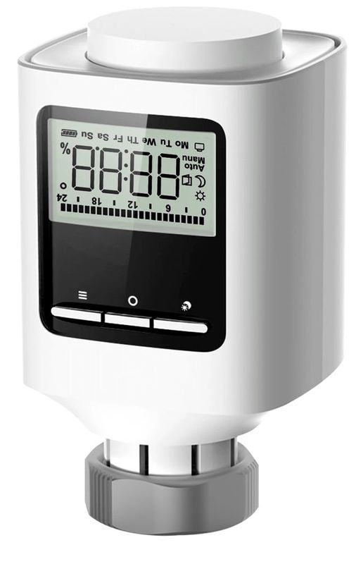 Cap termostatic SMART compatibil Tuya pentru Radiator, RF 868 MHz, 2 baterii AA incluse, IP20, NVS-RADIATOR-TRV