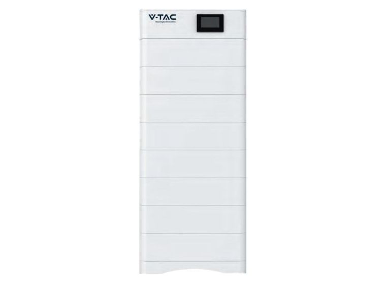 Sistem baterii stacabile LiFePO4 V-Tac OHS40K-100, 5.12kWh, 8 module si BMS, cabluri comunicare 2m