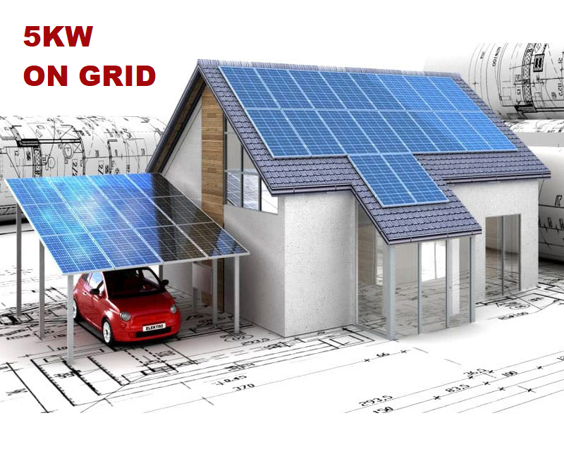Sistem fotovoltaic monofazat ON-GRID 5KW montaj pe acoperis din tigla ONGMONO5KWT-Bundle1