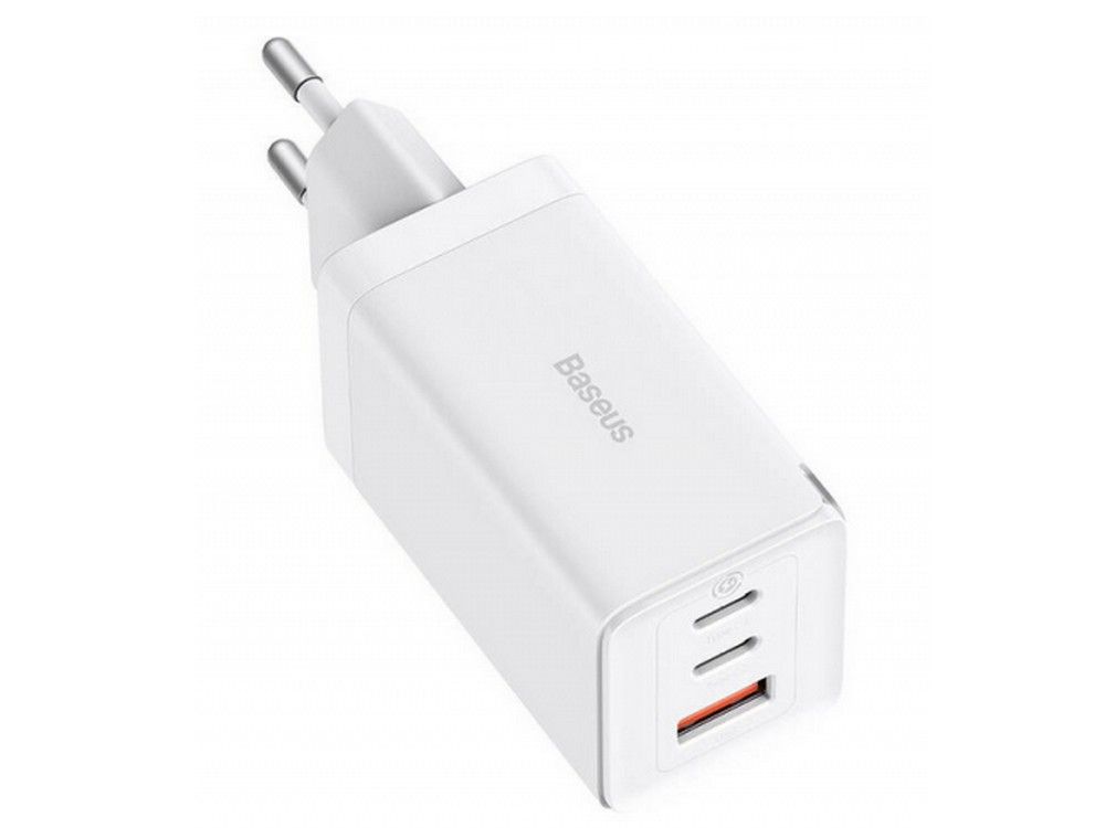 Incarcator retea Baseus GaN5 Pro, 65W, 2x USB-C, 1x USB-A, PD3.0/QC3.0/AFC, P10110812227-Z1