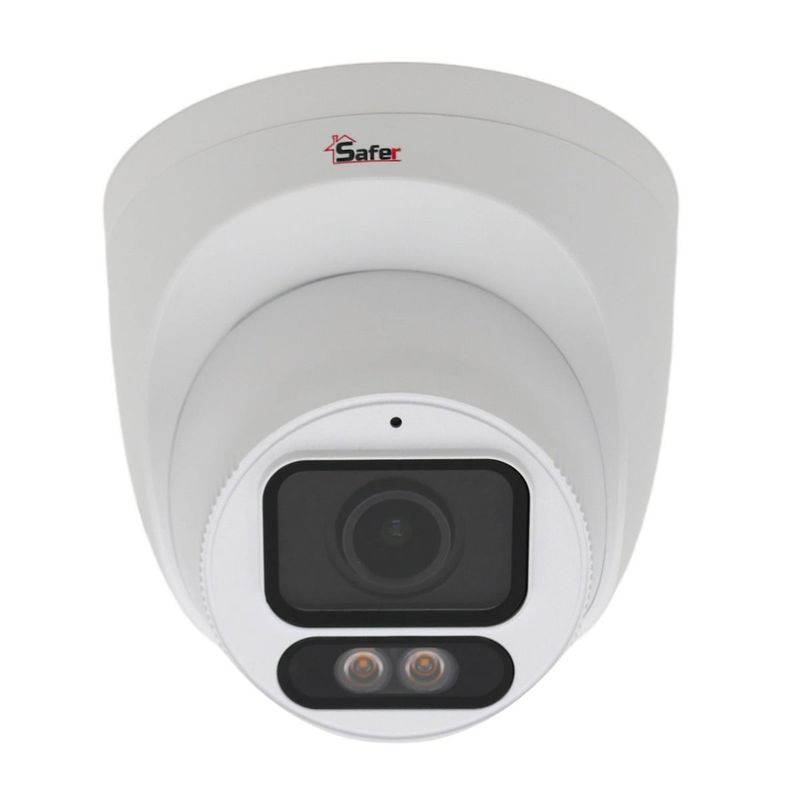 Camera de supraveghere IP, 4MP, LED alb 30m, ColorHunter, microSD, Microfon, PoE, IP67, Safer SAF-IPCDM4MP30-LED28-A