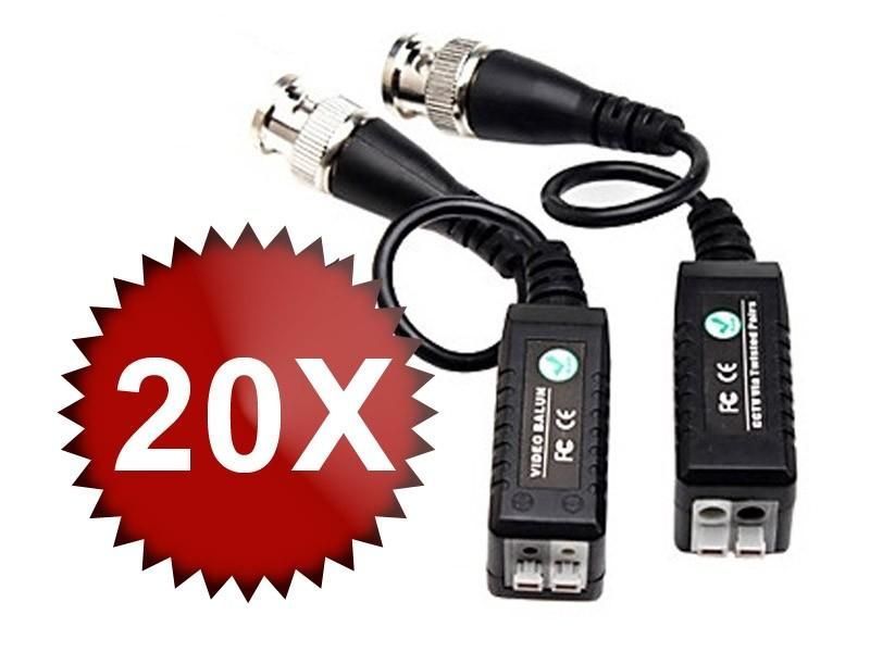 Pachet 20 de bucati x Set videobalun pasiv CPB-H301C