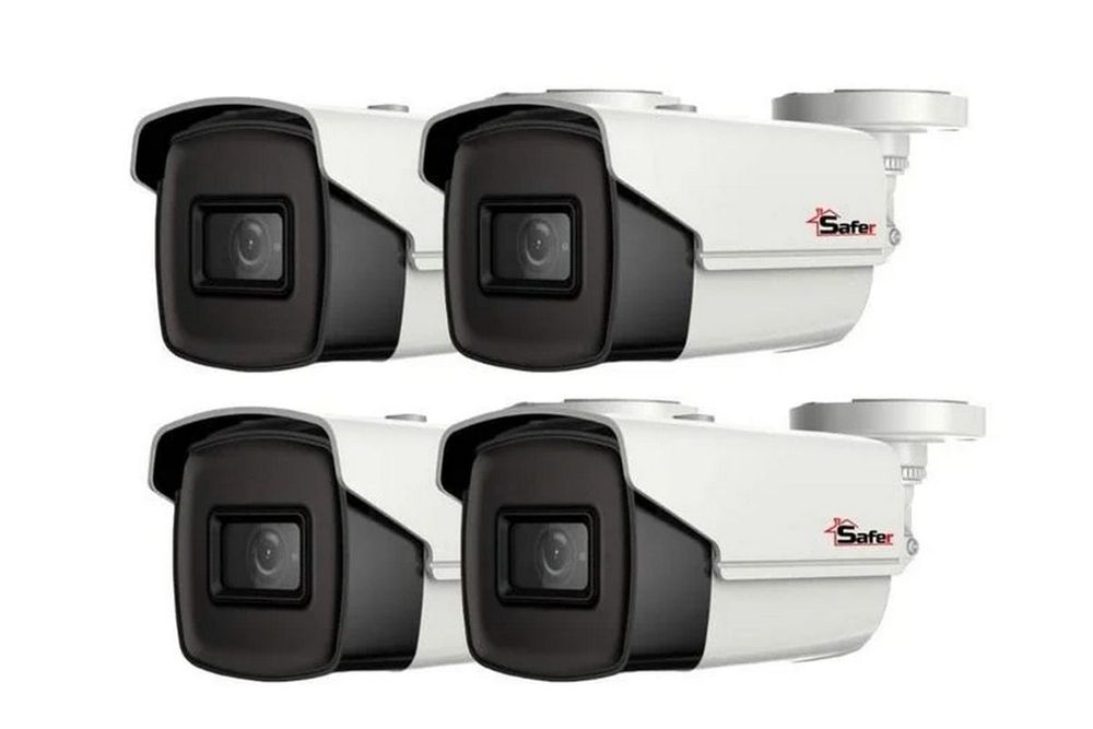 Pachet 4 camere de supraveghere pentru exterior, Safer PRO, 5MP, lentila 2.8 mm, IR 40m, 4XSAF-PRO-BM5MP40F28