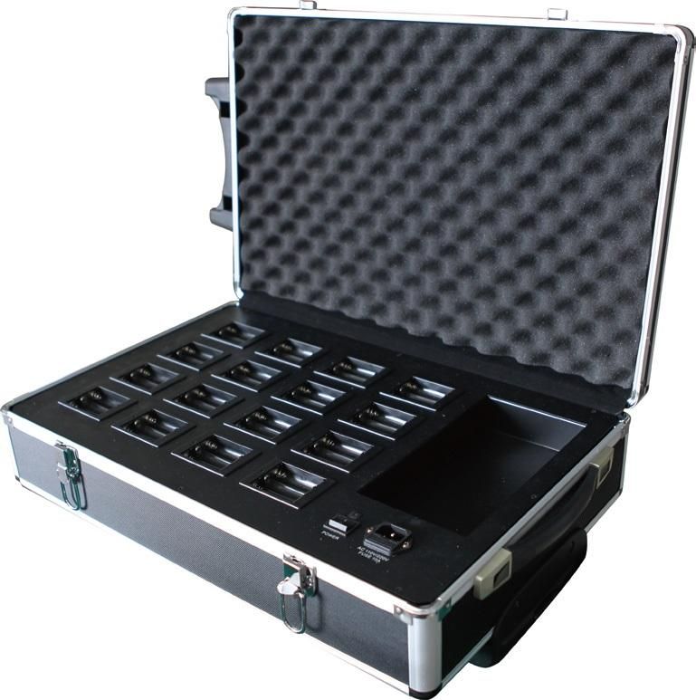 Packet baterii si charger pentru 16 microfoane wireless