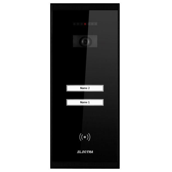 Panou video exterior smart 4 fire pentru 2 familii Electra VPM.2SR02.ELB04