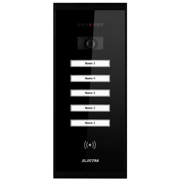 Panou video exterior smart 4 fire pentru 5 familii Electra VPM.5SR02.ELB04